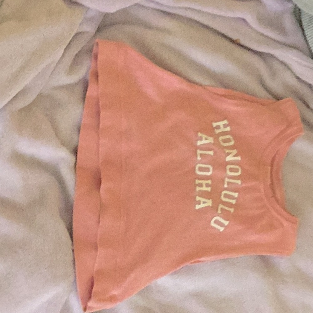 Beach girl pink Honolulu Aloha Zara tank